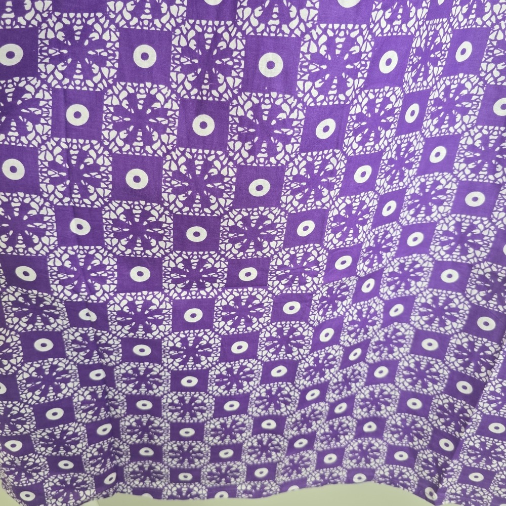 Women's Summer Printed Sz.S/M Vacation Bohemian Long Dress Purple.E183 - Picture 9 of 10